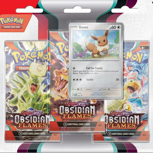 Scarlet and Violet: Obsidian Flames: 3 Pack Booster Blister