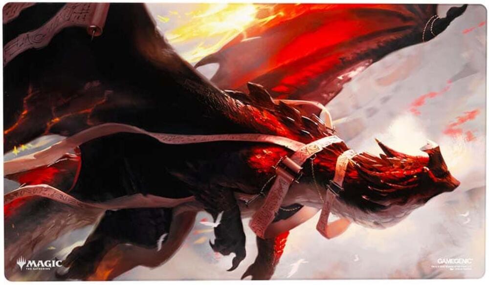 Magic: The Gathering Secrets of Strixhaven Shiny Playmat - Lorehold, The Historian - GameGenic Playmats