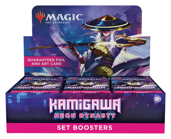 mtg kamigawa neon dynasty set booster box Magic the Gathering Neon Dynasty Set Booster Display (Box of 30 Set Bo – Akh Trading Card Co