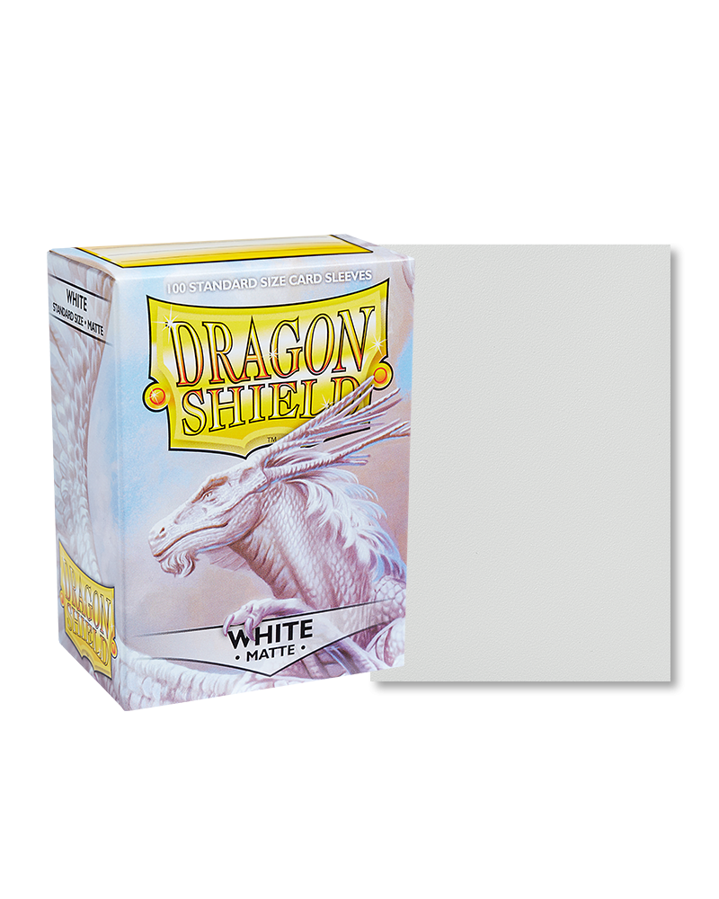Dragonshield 100 Standard Size Card Sleeves - White Matte