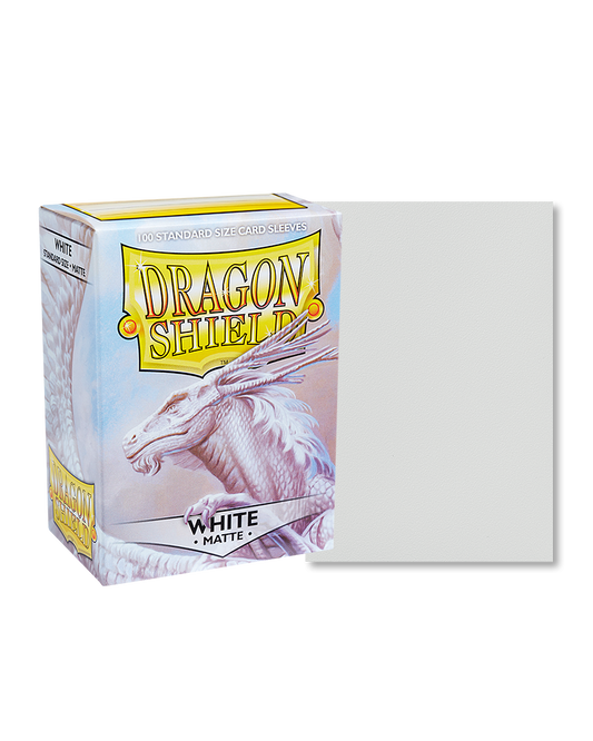 Dragonshield 100 Standard Size Card Sleeves - White Matte